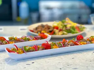 Plat, Terrasse en Ville, Restaurant