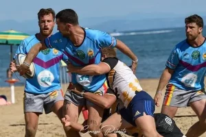 beach rugby, plage du prado, marseille, 2023