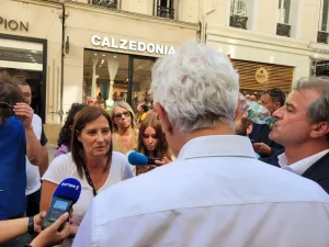 Le président de la Chambre Nationale de Commerce Alain di Crescenzo a rencontré les commerçants victimes de pillages.