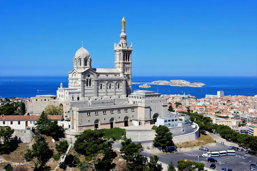 pape, visite, cadeau, notre-dame de la garde